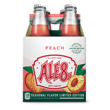 Ale 8 One, Peach, 12 Ounce Glass Bottles