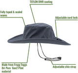 Frogg Toggs Pilot II Waterproof Boonie Hat- Charcoal