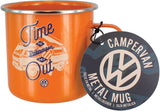 Volkswagon Campervan Metal Coffee Mug - Officially Licensed VW Volkswagen Merchandise