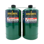 Bernzomatic Camping Propane Gas Cylinders, 2 Pack, 16 Oz