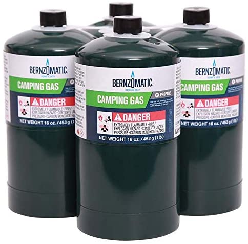 16 oz, Propane Camping Cylinde 4-Pack