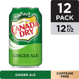 Canada Dry Ginger Ale, 12 Ounce, 12 Pack Cans