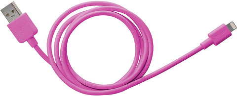 Essentials by Ventev Apple Lightning Cable (Apple MFi Certified), 1 Meter, 3.3 Feet, Pink