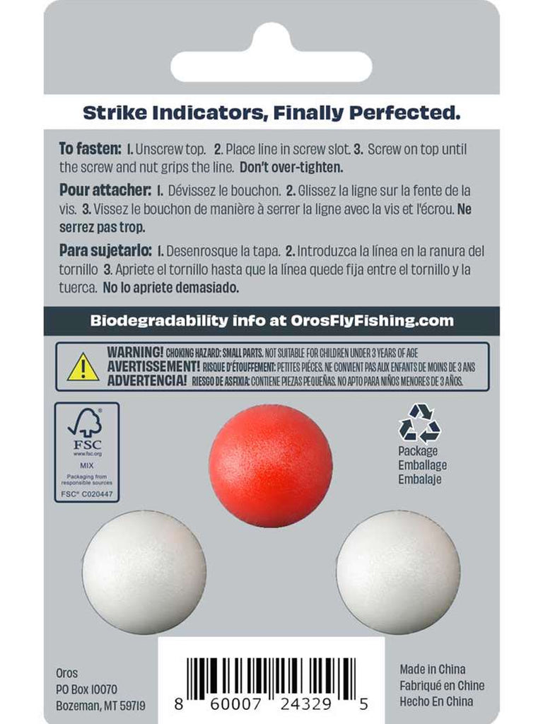 Oros Strike Indicators - 3 Pack Medium / Red/White