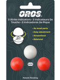 OROS Strike Indicator, Red and White, 3 Pack