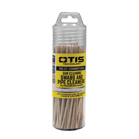 Otis Technology Gun Cleaning Swabs and Pipe Cleaners Combo Pack, 150 Count