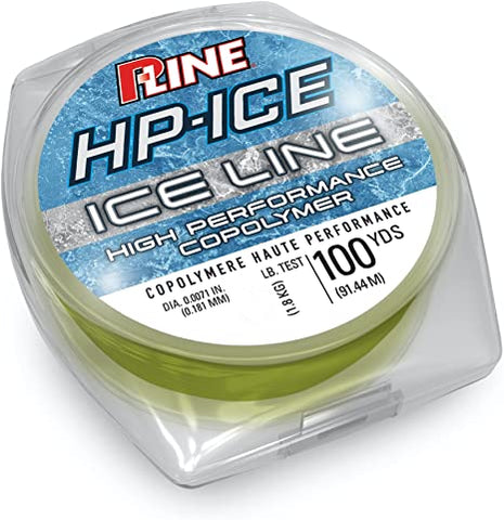 P-Line HP-ICE Premium Copolymer Ice Fishing Line Fluorescent Green, 100 Yard Spool