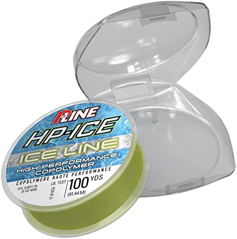 P-Line HP-ICE Premium Copolymer Ice Fishing Line Fluorescent Green